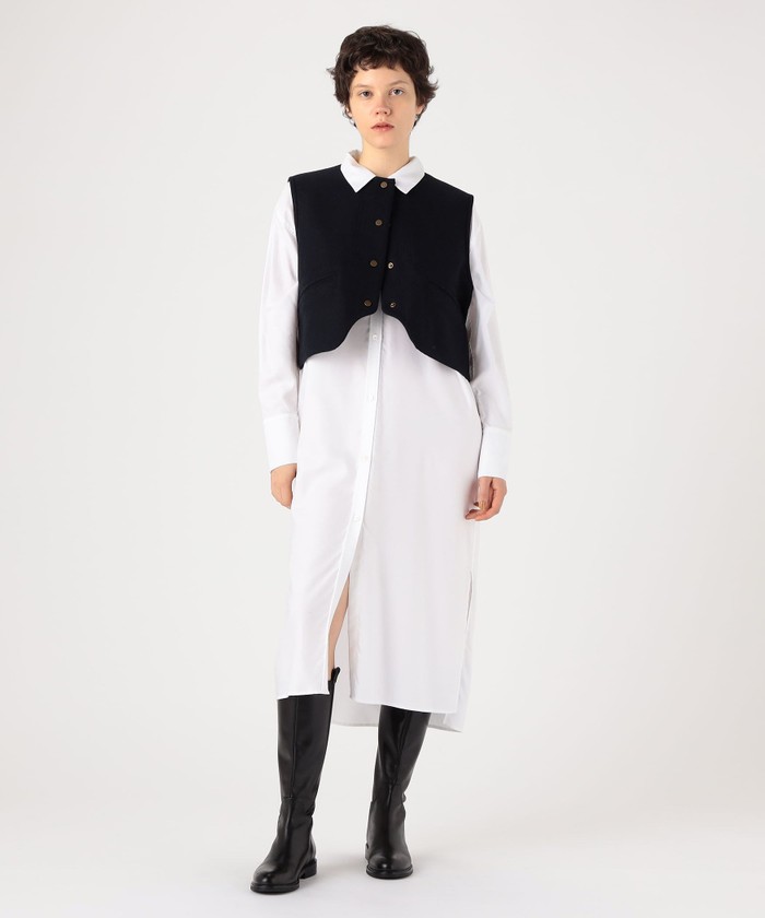 セール 40%OFF】ダブルクロスヘビーメルトン ショートベスト