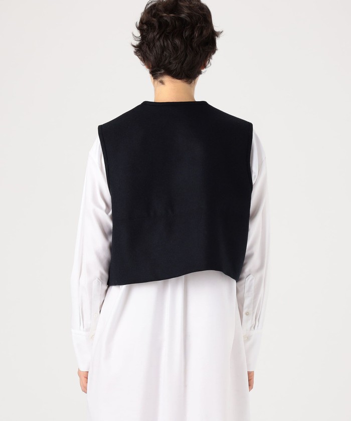 セール 40%OFF】ダブルクロスヘビーメルトン ショートベスト