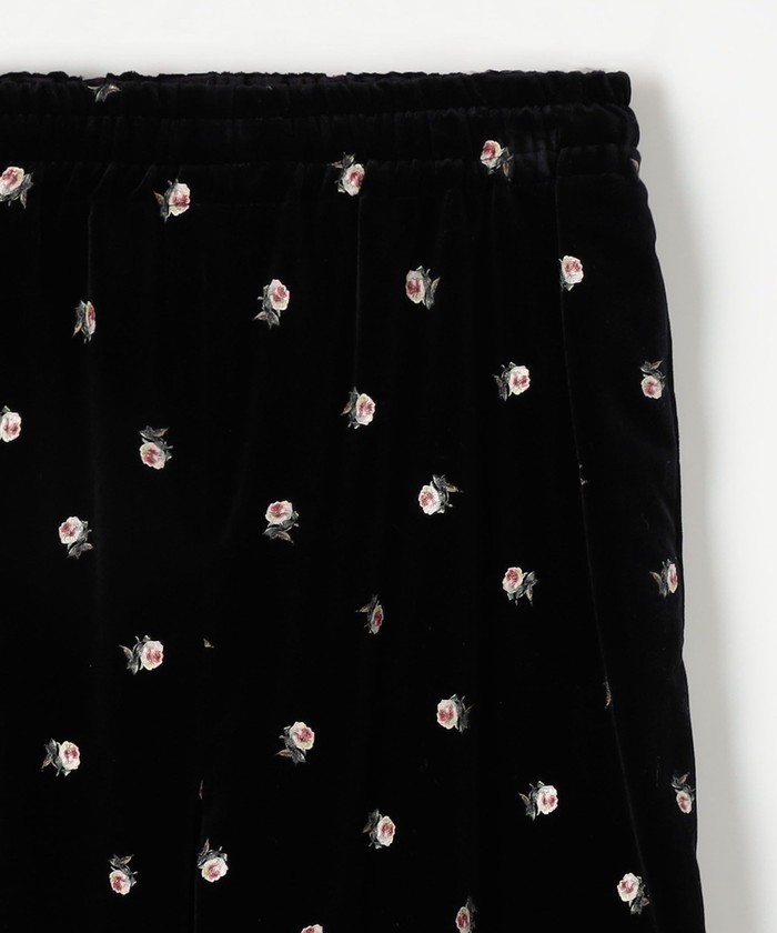 CABaN ベロア PETIT ROSEプリントパンツ(507506757) | CABaN CABaN ベロア PETIT ROSEプリントパンツ(507506757) | CABaN