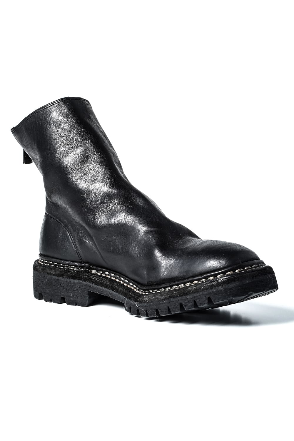GUIDI 796V_N BACK ZIP BOOTS 42 グイディ GUIDI - 【796V】馬革 バックジップ ホース リバース レザー
