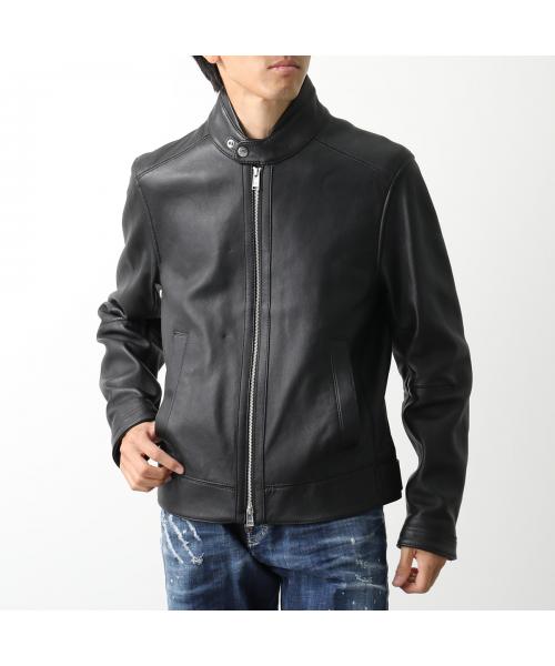 セール】HUGO BOSS レザージャケット 50518906 ジップアップ セール】HUGO BOSS レザージャケット 50518906 ジップアップ