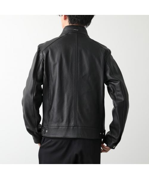 セール】HUGO BOSS レザージャケット 50518906 ジップアップ セール】HUGO BOSS レザージャケット 50518906 ジップアップ