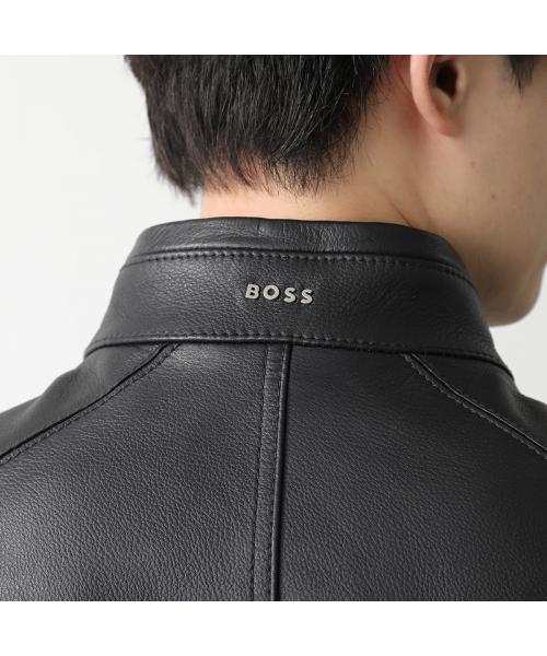 セール】HUGO BOSS レザージャケット 50518906 ジップアップ セール】HUGO BOSS レザージャケット 50518906 ジップアップ