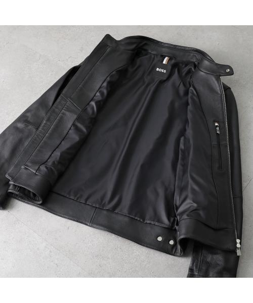 セール】HUGO BOSS レザージャケット 50518906 ジップアップ セール】HUGO BOSS レザージャケット 50518906 ジップアップ