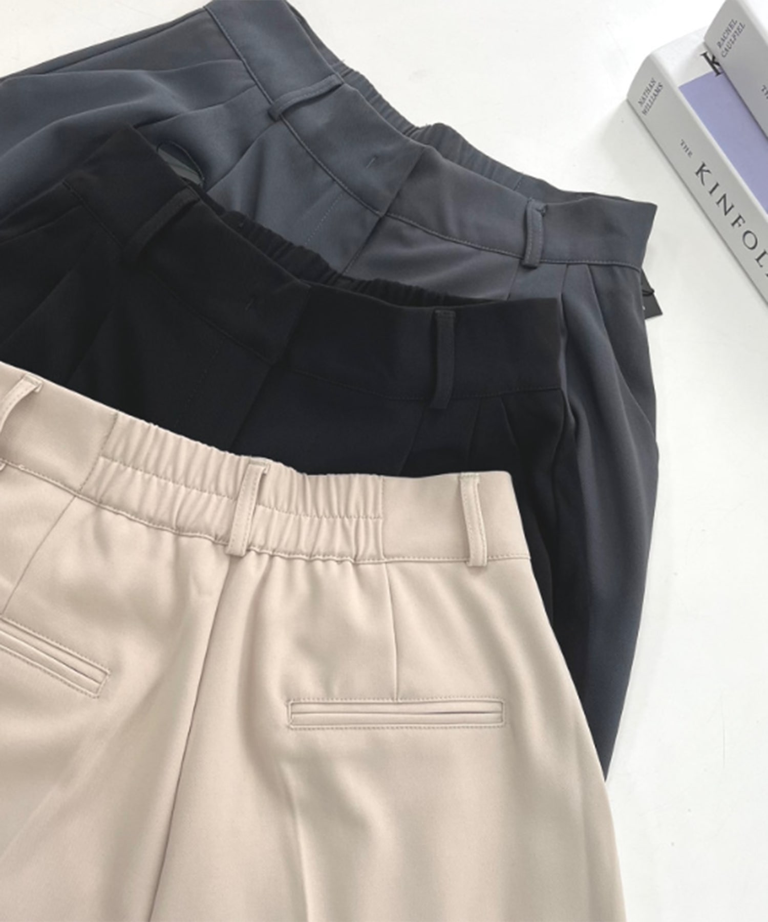Jewelobe ツイードワイドキュロットパンツ　ブラウン　タグ付き　新品　秋冬 J4A6125.jpg