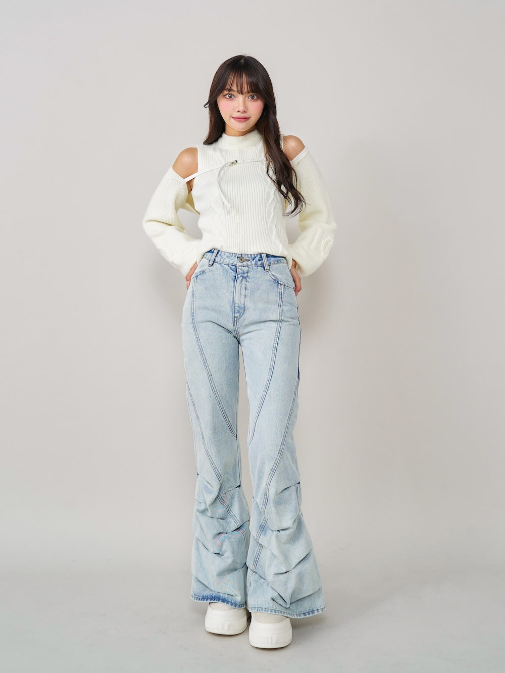 セール40%OFF】ダーリッチ Darich ルーズクッションデニムパンツ