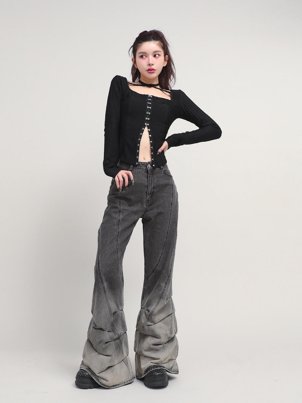 セール40%OFF】ダーリッチ Darich ルーズクッションデニムパンツ