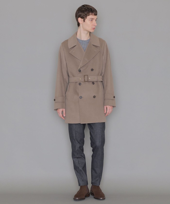 セール 33%OFF】ウールカシミヤビーバートレンチコート