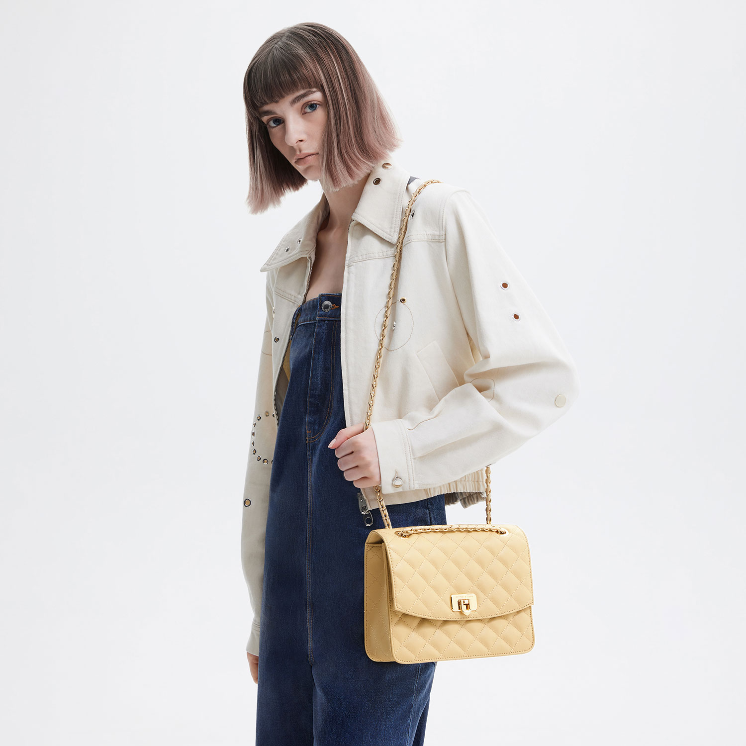 Cressida クレシダ キルトチェーンストラップバッグ 【再入荷