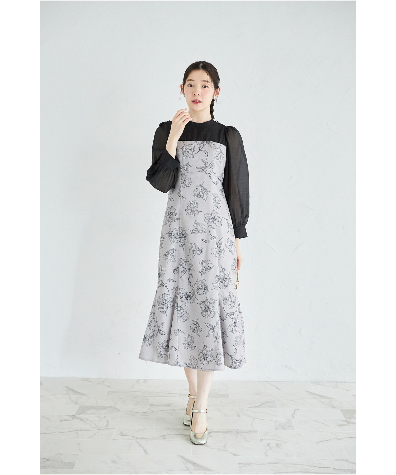 トッコクローゼット tocco closet 2WAYボウタイリボン付きライン トッコクローゼット tocco closet 2WAYボウタイリボン付きライン