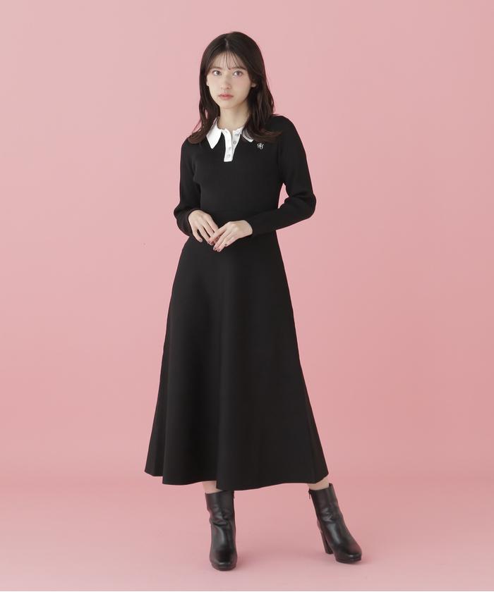 【期間限定】 長袖ポロネックニットワンピース(507514892) | ジル バイ ジル ワンピース