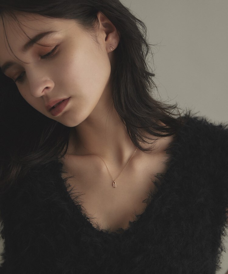 COCOSHNIK / ココシュニック K10ダイヤモンド バゲットカット V字リング