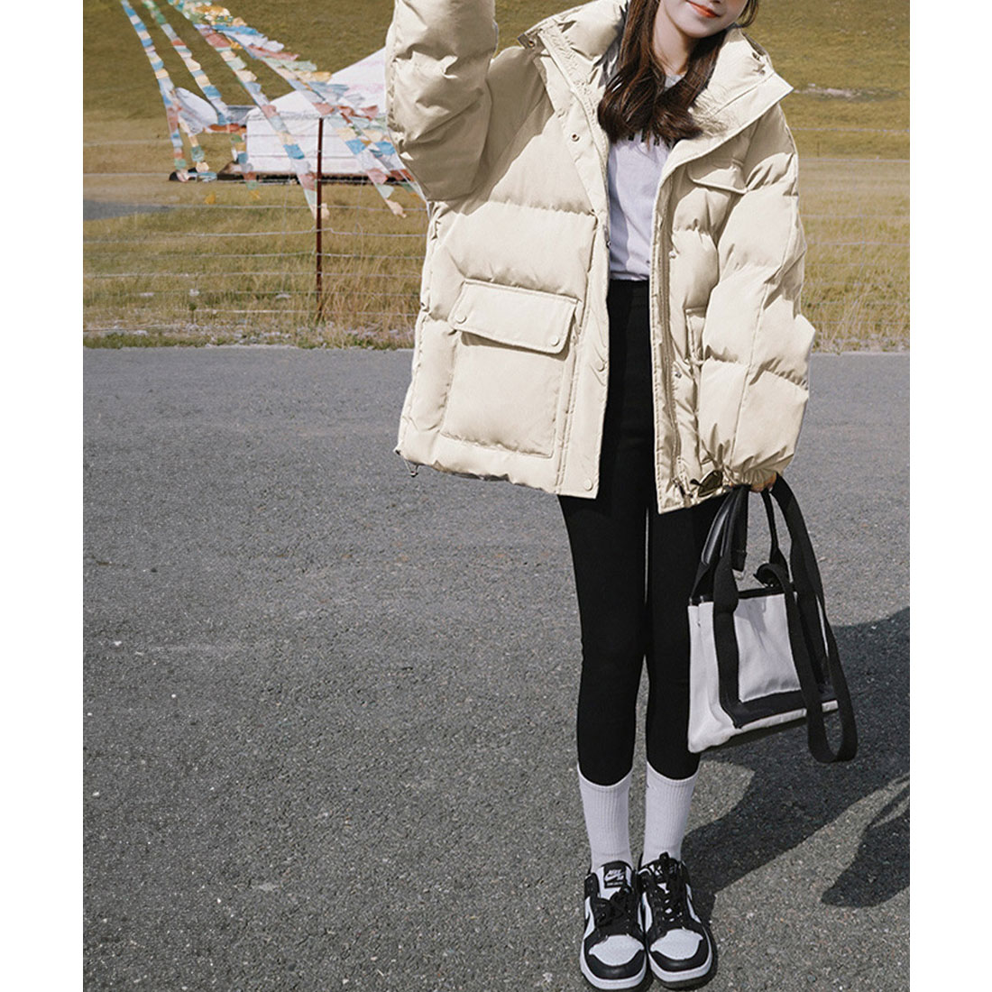 極美品 TSUMORI CHISATO ふえる フェイクファー ジャケット パーカー