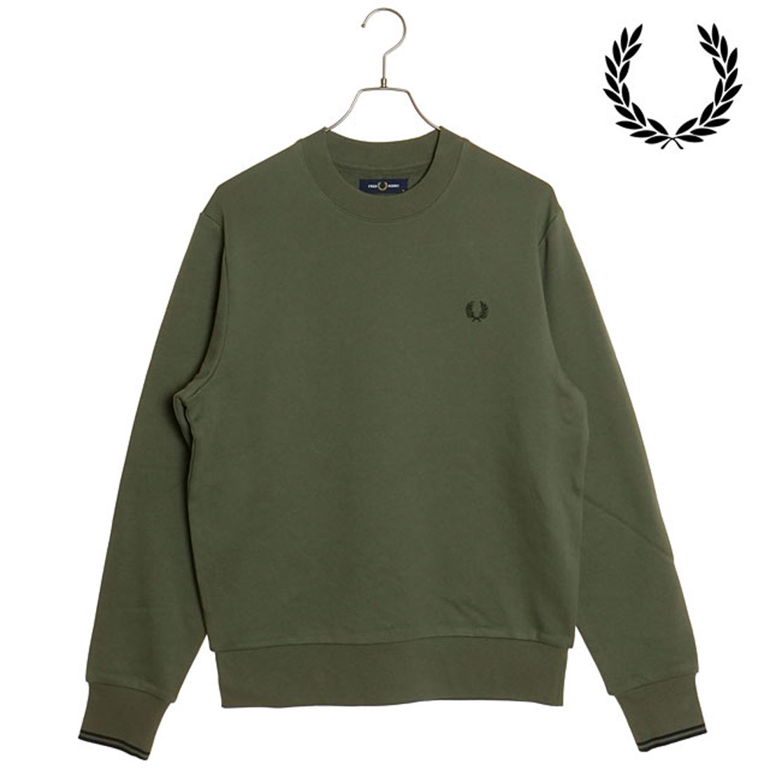 関税込◆FRED PERRY フレッドぺリー Crew Neck Sweatshirt FRED PERRY フレッドペリー Crew Neck Sweatshirt｜BORN FREE