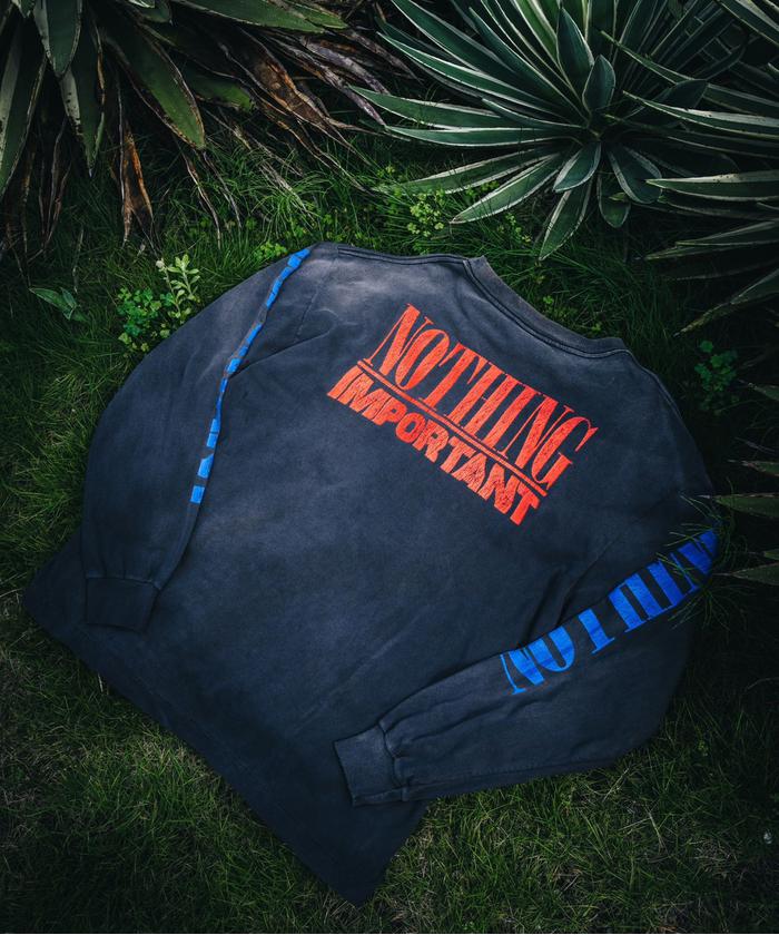 トップス SAINT MICHAEL KK_LS TEE / NOTHING IMP L SAINT MICHAEL/セントマイケル/KK_LS TEE/NOTHING IMP/BLACK