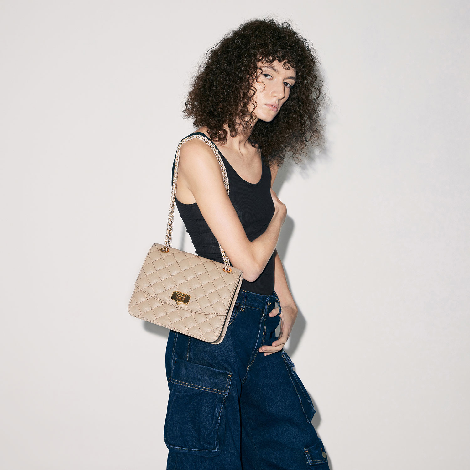 Cressida クレシダ キルトチェーンストラップバッグ 【再入荷