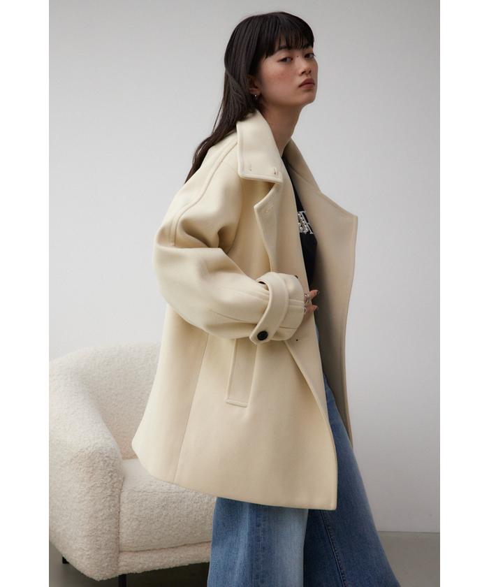 スタンドカラーウォッシャブルミディコート AZUL by moussy｜スタンドカラーウォッシャブルミディコート