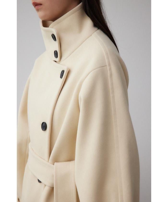 セール 22%OFF】スタンドカラーウォッシャブルミディコート