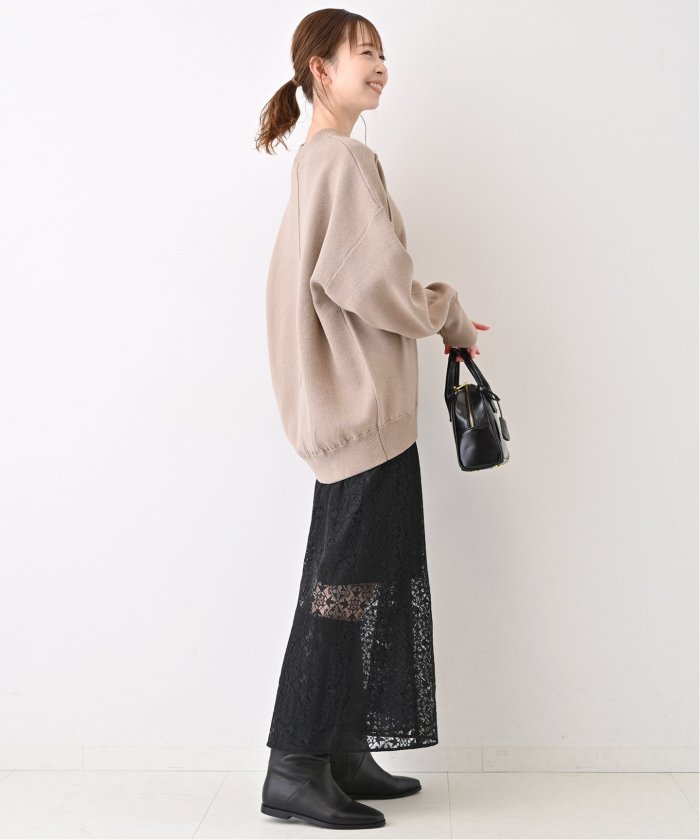 セール 30%OFF】オーバーサイズ スウェットライクニット