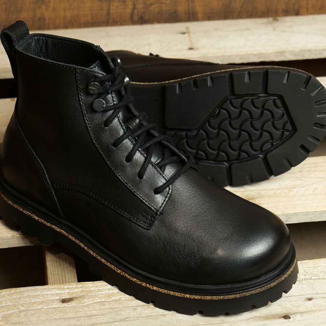 ビルケンシュトック BIRKENSTOCK HIGHWOOD LACE MID M BLACK