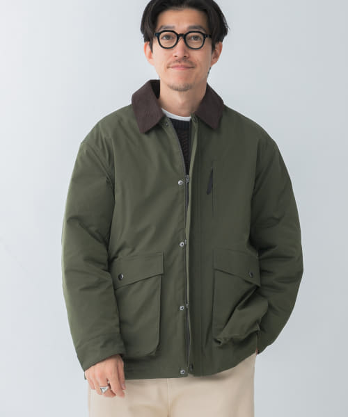 セール】襟コーデュロイ 中綿ハンティングJACKET(507521273