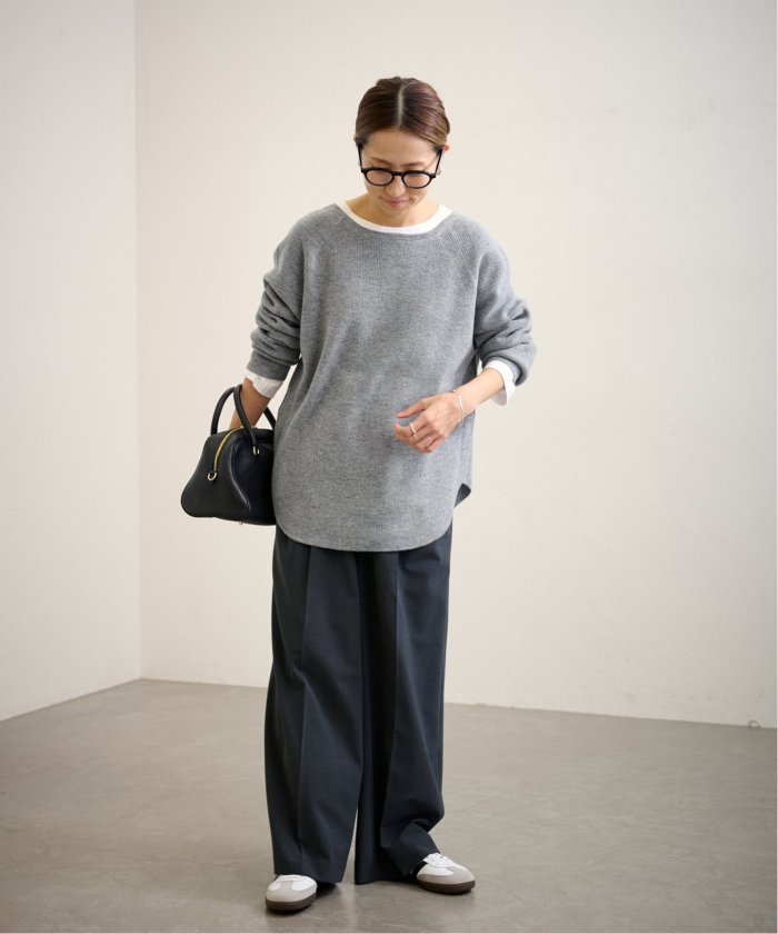 FRAMeWORK｜ウールワッフル ヘンリーネック | Rakuten Fashion