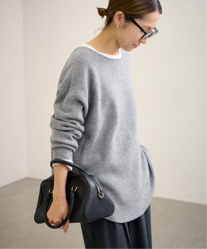 FRAMeWORK｜ウールワッフル ヘンリーネック | Rakuten Fashion