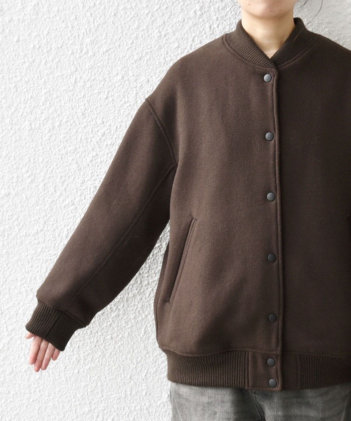 WEB限定】SHIPS any: バーシティ ジャケット 24FW(504852224 WEB限定】SHIPS any: バーシティ ジャケット 24FW(504852224
