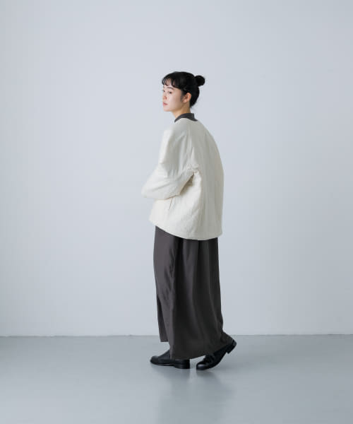 中綿ノーカラージャケット(506853896) | かぐれ(KAGURE) - d fashion 中綿ノーカラージャケット(506853896) | かぐれ(KAGURE) - d fashion