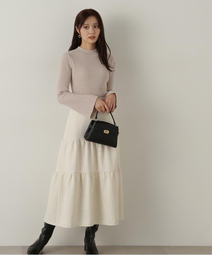 ツイードティアードスカート|PROPORTION BODY DRESSING