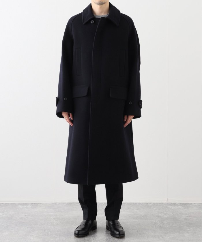 ANOTHER OFFICE Voyager Balmacaan Coat 3紺 ANOTHER OFFICE Voyager Balmacaan Coat 3紺