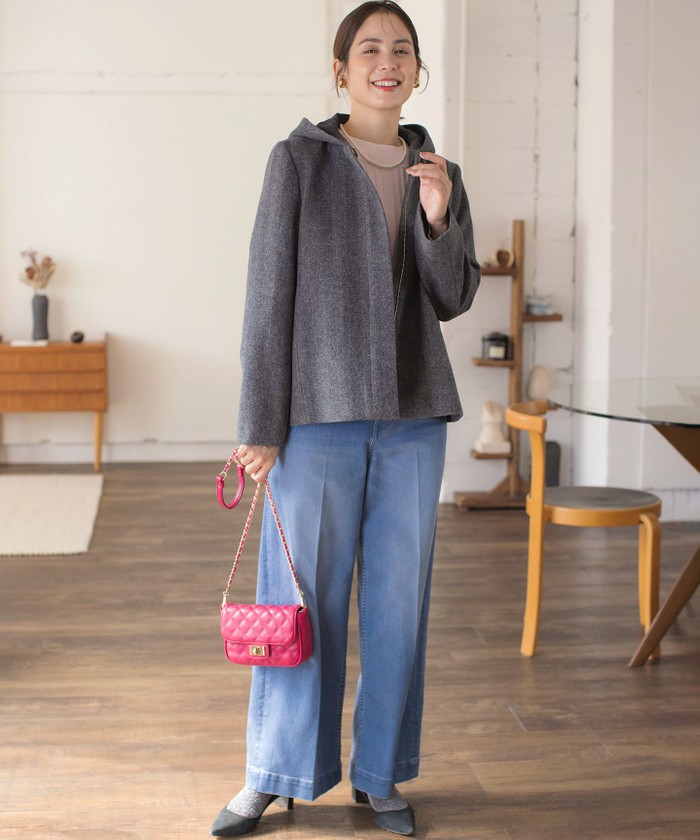 セール 30%OFF】【手洗い可】ELENAスパンコールドルマン ニット