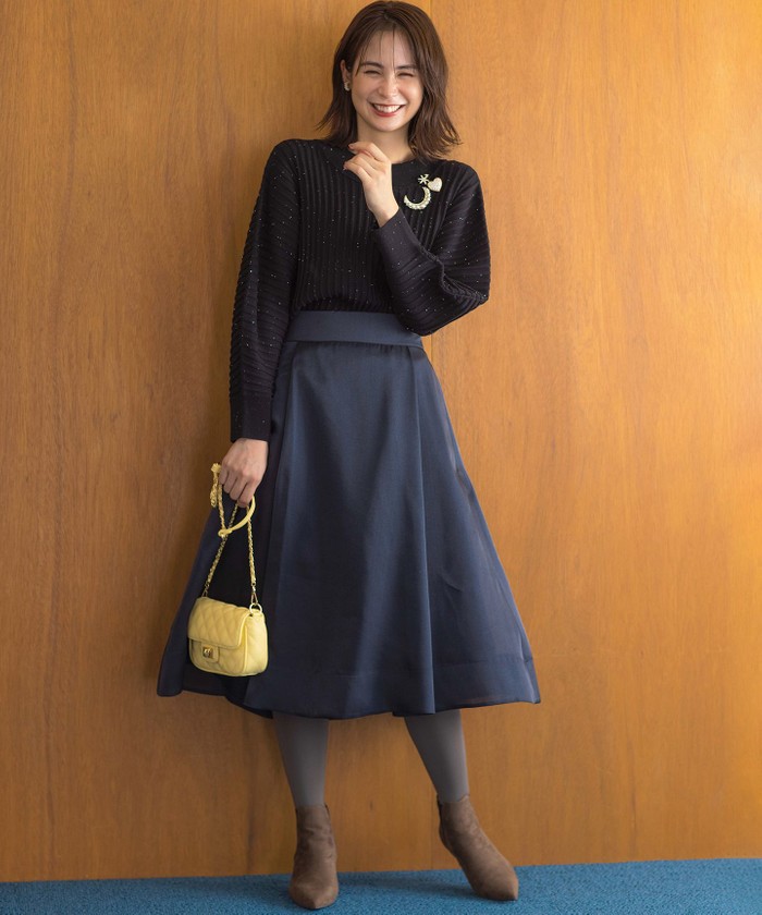 セール 30%OFF】【手洗い可】ELENAスパンコールドルマン ニット