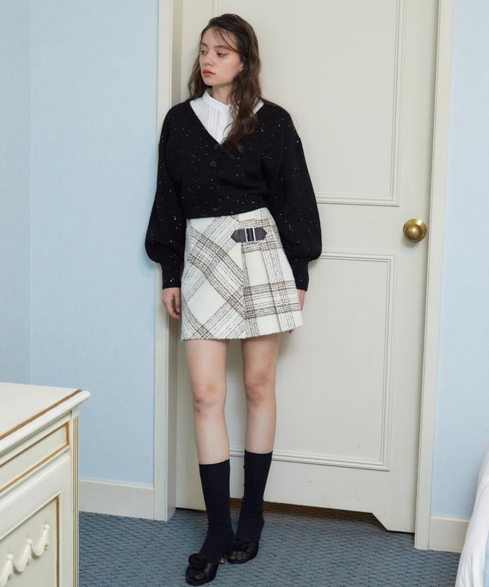 DIESEL チェックブークレミニスカート DIESEL([イリョウ/フクショク]ディーゼル) / チェックブークレ