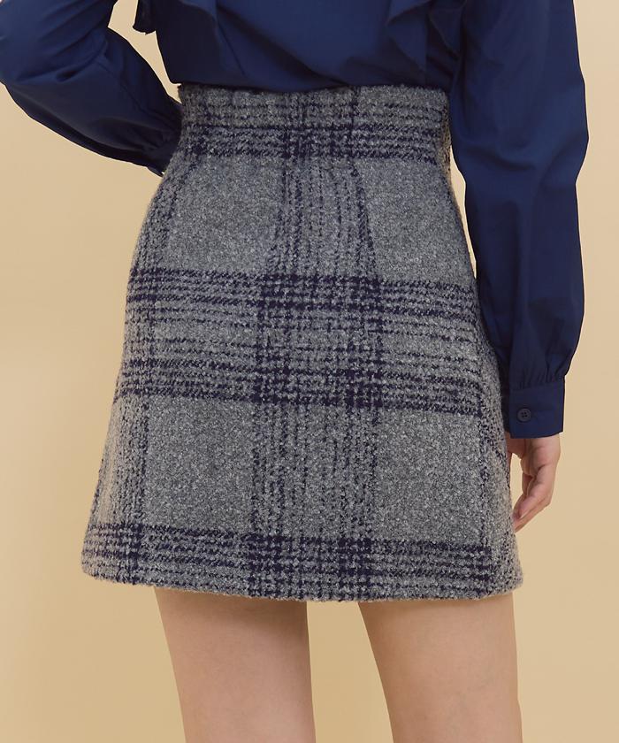 DIESEL チェックブークレミニスカート DIESEL チェックブークレミニスカート