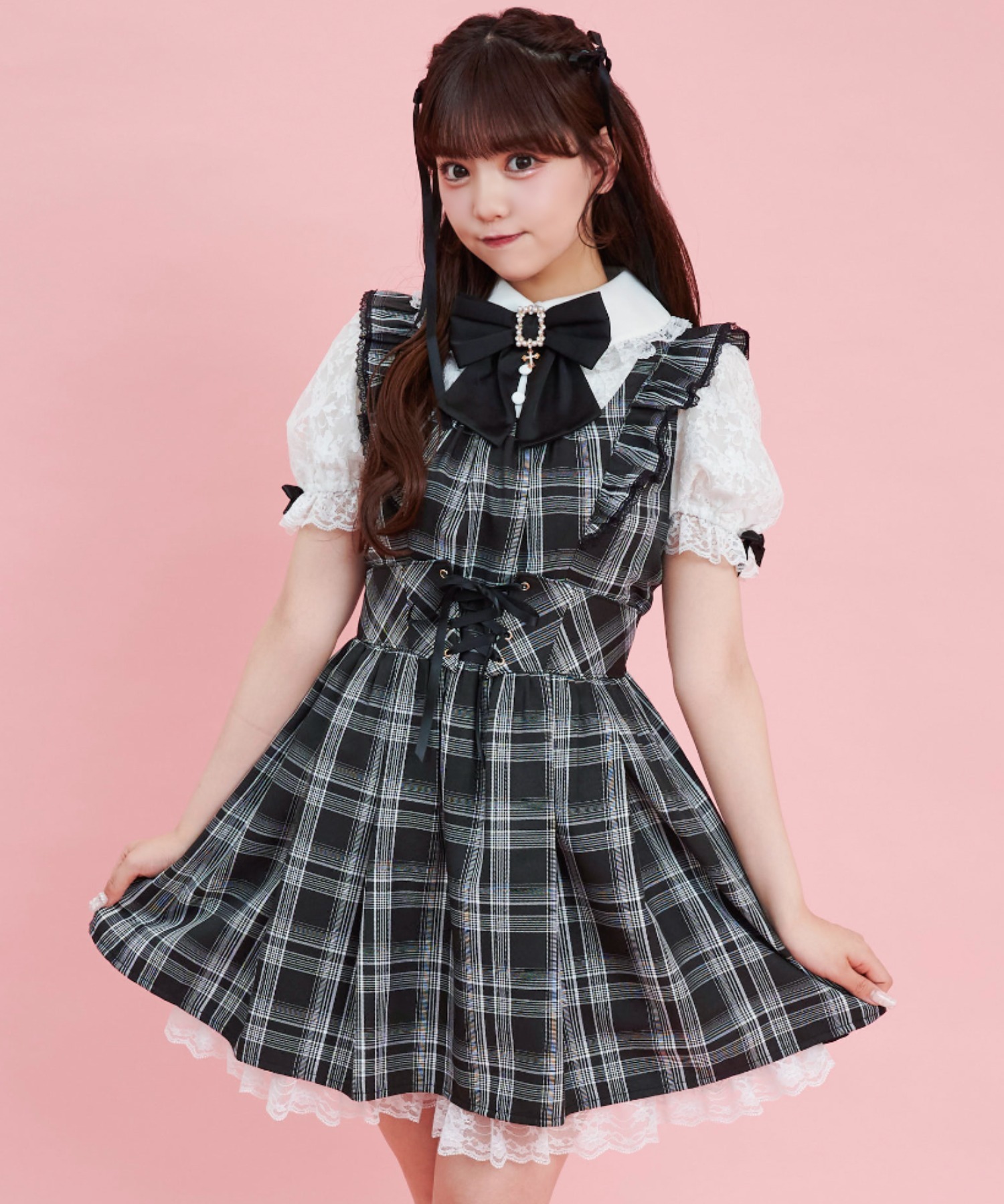 シークレットハニー Secret Honey レース半袖ドッキング