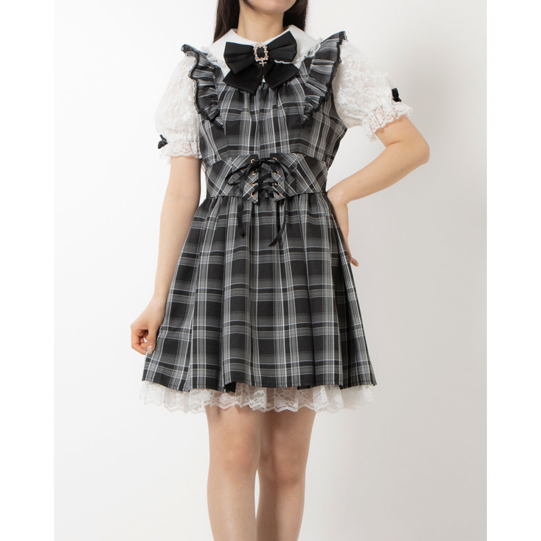 シークレットハニー Secret Honey レース半袖ドッキング