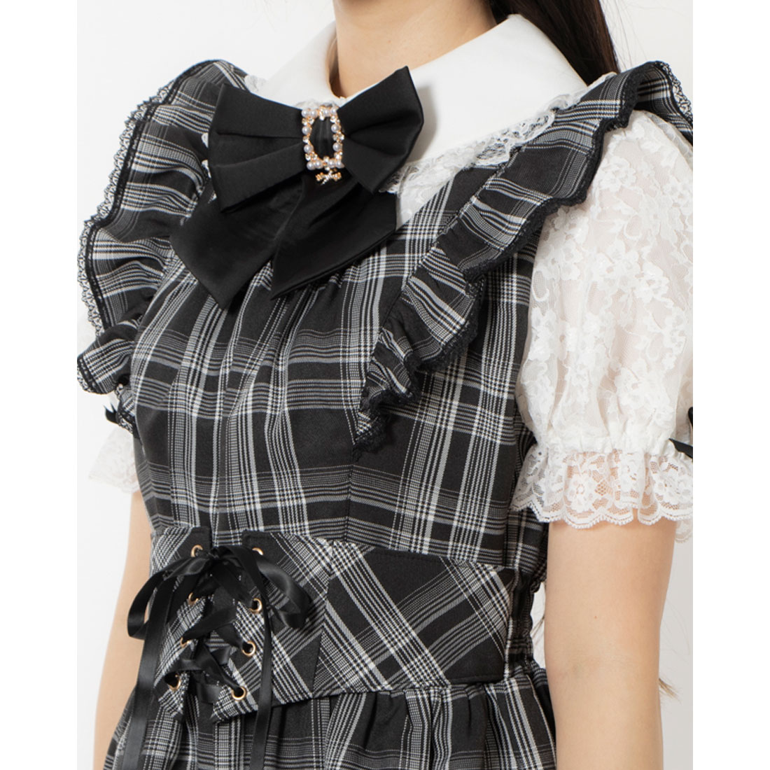 シークレットハニー Secret Honey レース半袖ドッキング