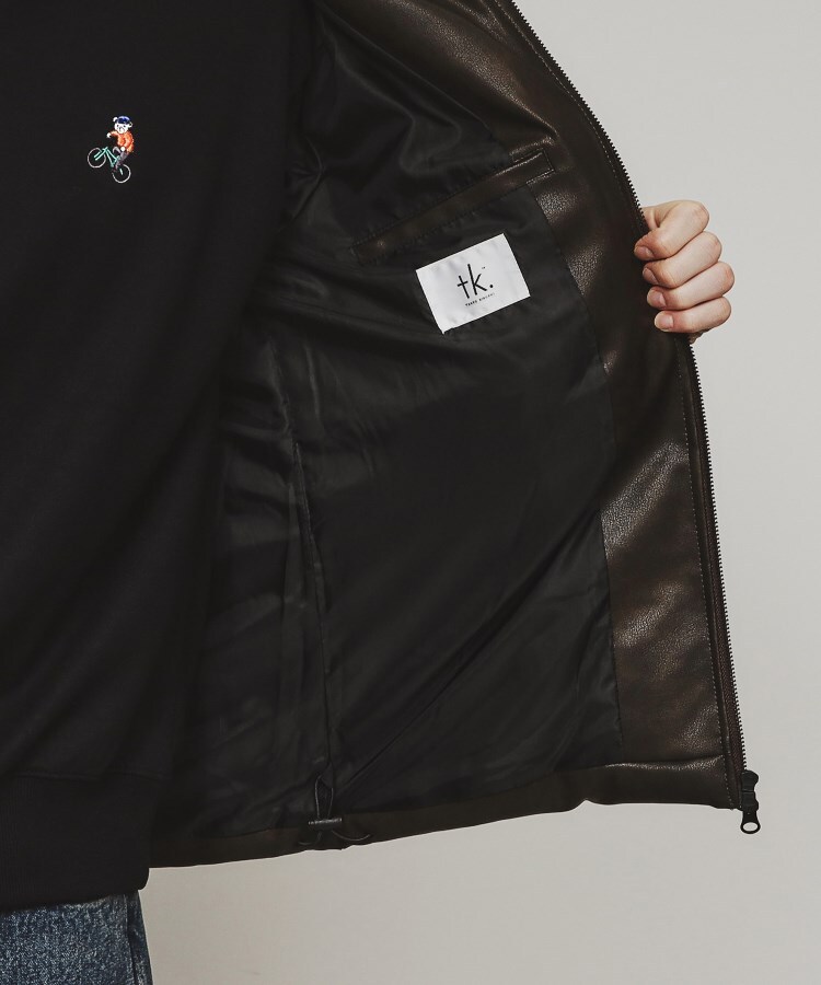 セール 70%OFF】レザー調パディングフードブルゾン(507546446 セール 70%OFF】レザー調パディングフードブルゾン(507546446