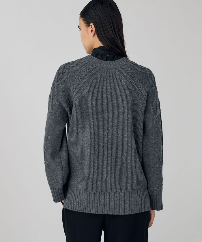セール 30%OFF】セミウーステッドウール クルーネックプル セール 30%OFF】セミウーステッドウール クルーネックプル