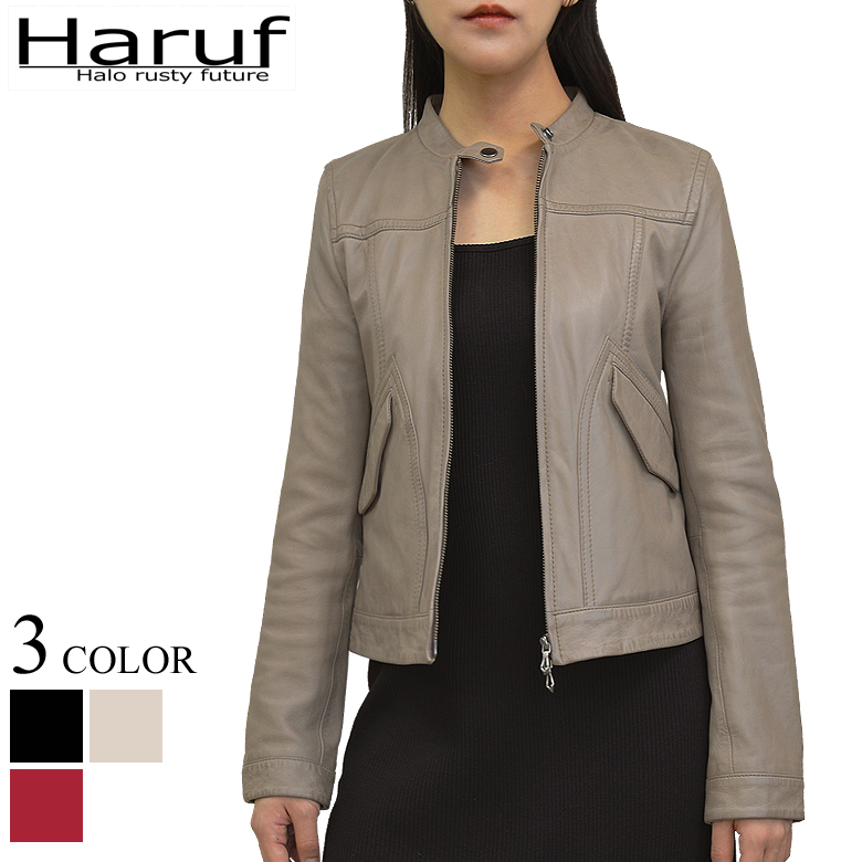 ハルフ Haruf ライダースジャケット レザージャケット 革ジャン ハルフ Haruf ライダースジャケット レザージャケット 革ジャン