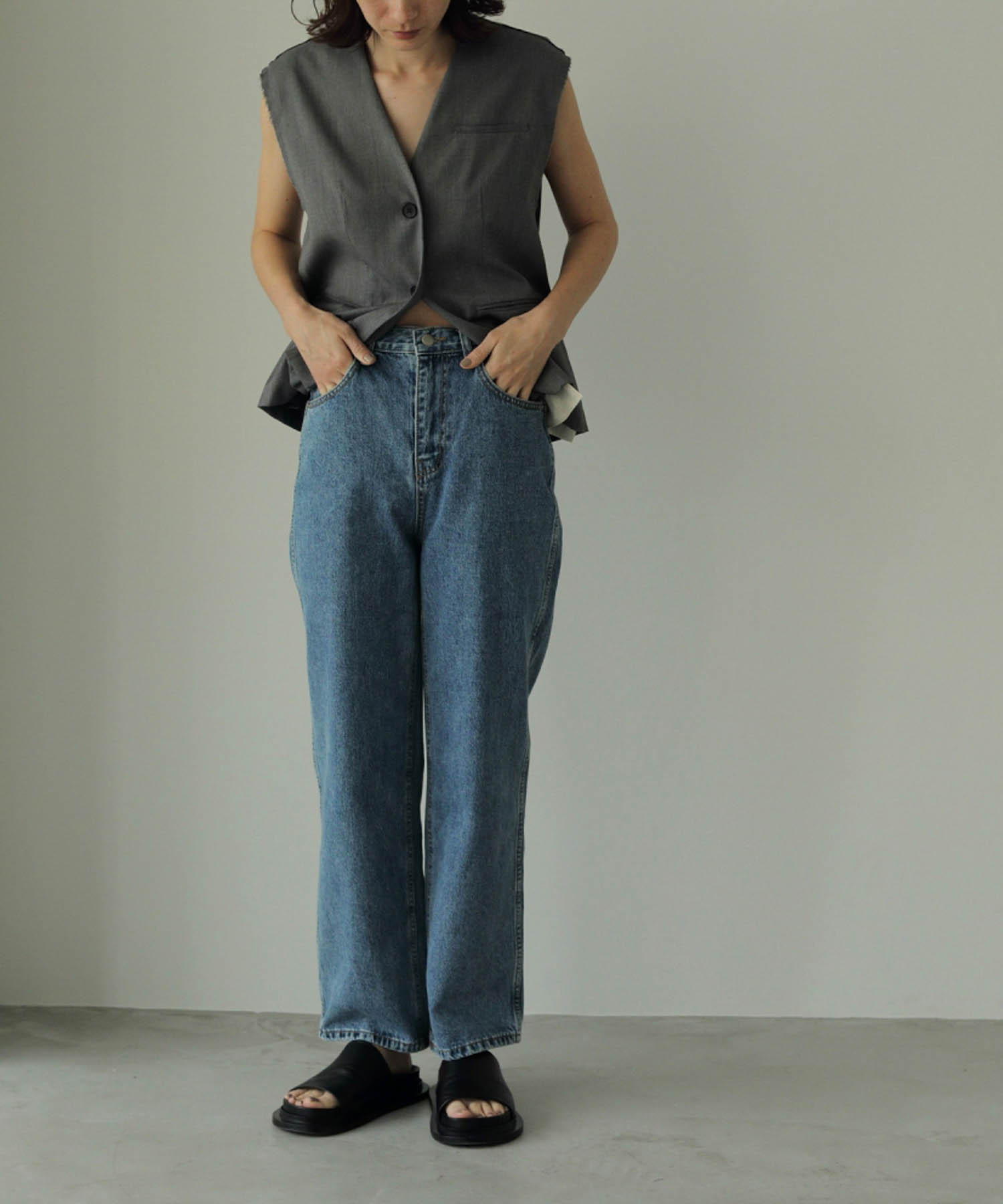 【anuke】アンヌーク Cutoff Twill Bustier ànuke online store（アンヌーク） / Cutoff Bare BustierCutoff
