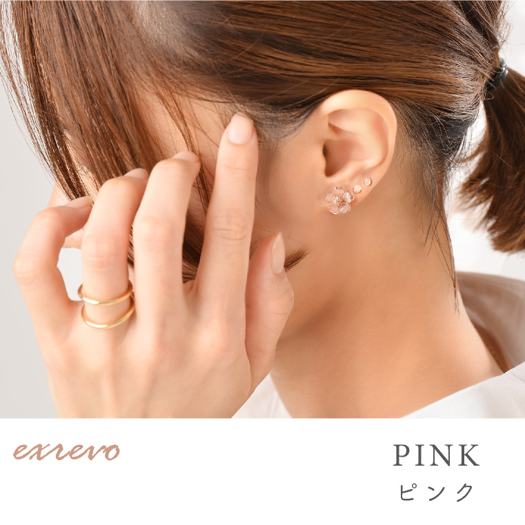 エクレボ exrevo ピアス セット 桜 小さめ シンプル 花 フラワー