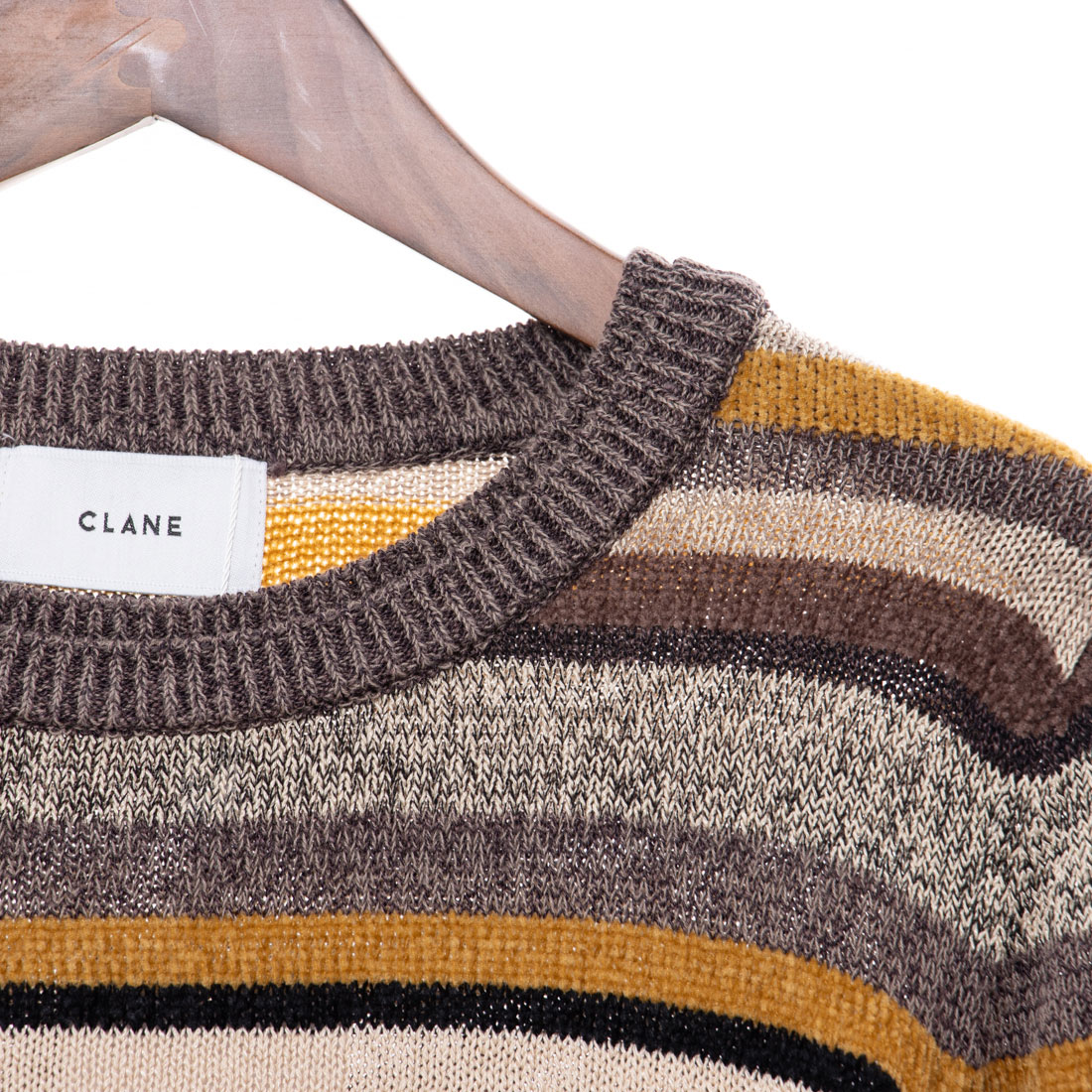 CLANE MOLE MIX BORDER KNIT TOPS 17106-2402（ニット／セーター