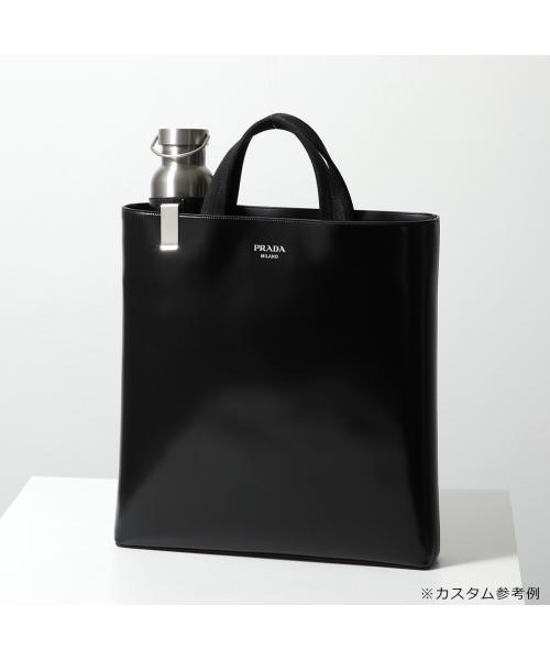さらに値下げ‼️PRADA ブラック トートバッグ プラダ PRADA ハンド・トートバッグ TESSUTO+NAPPA 縦長トート