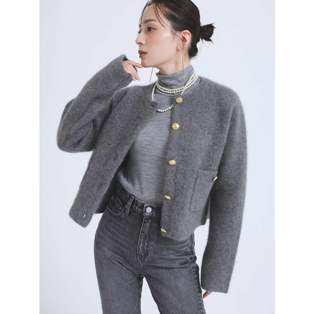 anuans バロックパールロングネックレス 【新品】 バロックパールロングネックレス(F WHITE): アクセサリーanuans