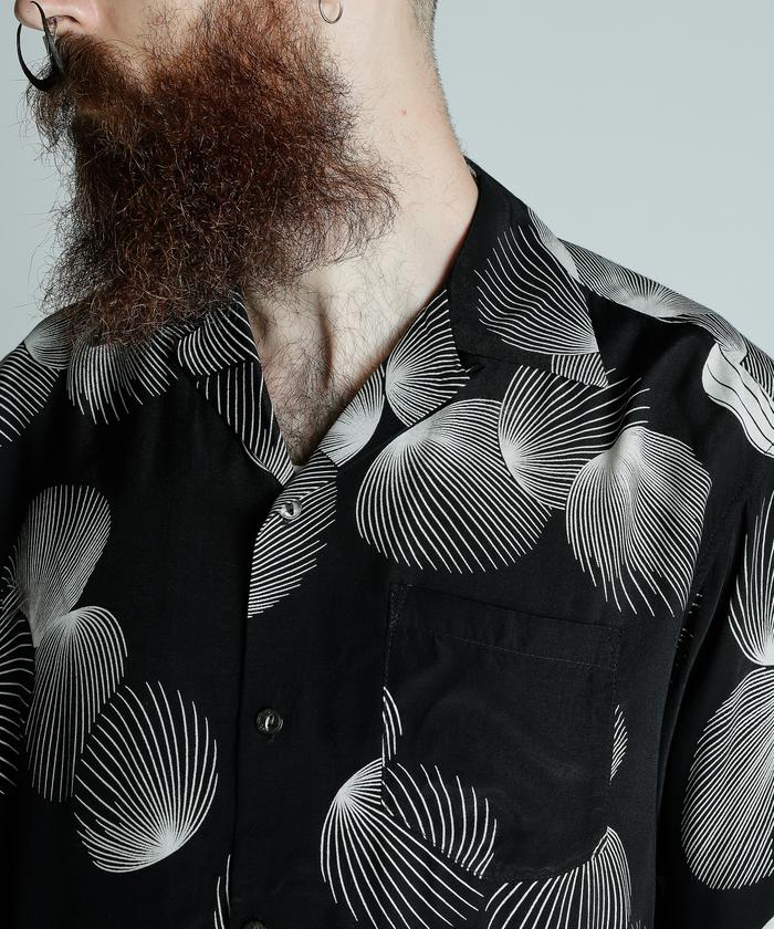 し*た様 ショット PJ ×パイナップルジュース レーヨンシャツ M PJ/×パイナップルジュース/RAYON SHIRT SHELL/レーヨンシャツ