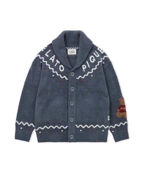 ジェラートピケ カーディガン ツイード風 新品 ジェラート ピケ] HOLIDAY UNISEXノルディックショール