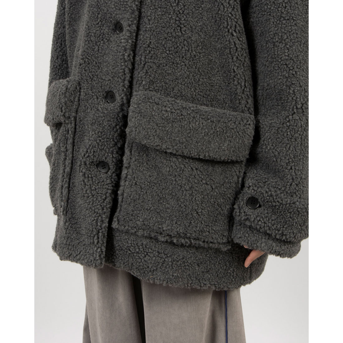 クラネ CLANE RIDGE POCKET BOA OVER COAT(507521691) | クラネ