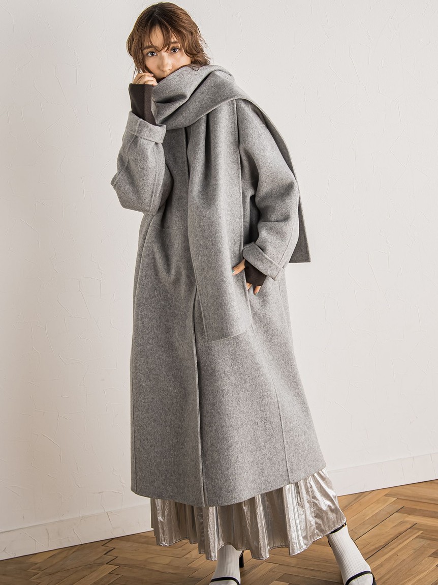 ❤️超美品❤️Droite lautreamont ロングコート　チェック ❤️超美品❤️Droite lautreamont ロングコートチェック